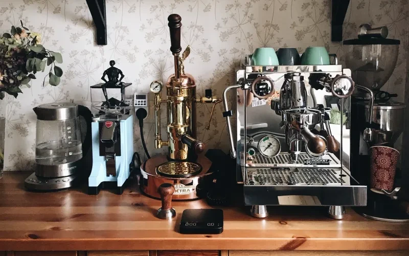 Professional home espresso machines comparison - Rancilio, Decent, and Lelit models